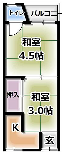 石原町アパート 2K 賃貸物件詳細