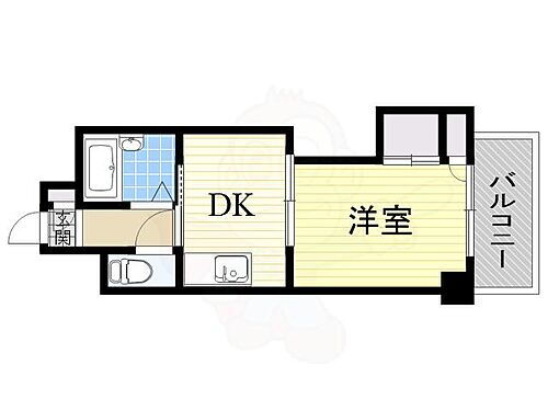 上新庄グランドハイツ北 4階 1DK 賃貸物件詳細