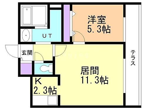 チリエージョノルド 1階 1LDK 賃貸物件詳細