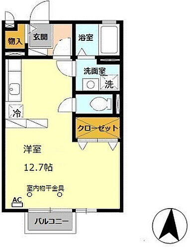ベルメゾン土山 2階 ワンルーム 賃貸物件詳細