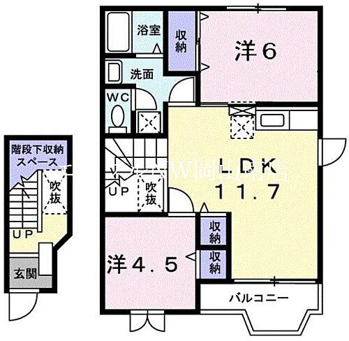 岡山県玉野市西田井地 備前田井駅 2LDK アパート 賃貸物件詳細