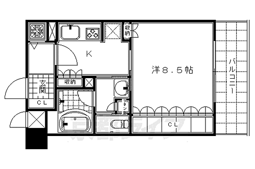 京都府京都市下京区中金仏町 五条駅 1K マンション 賃貸物件詳細