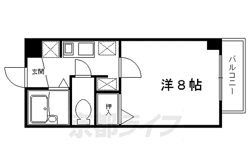 京都府京都市右京区太秦上ノ段町 太秦駅 1K マンション 賃貸物件詳細