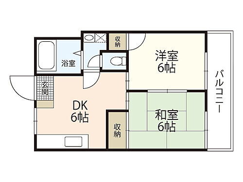 第７山本ビル 7階 2DK 賃貸物件詳細