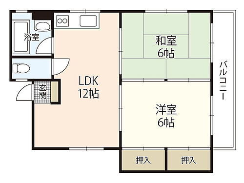 サンストリーム 4階 2LDK 賃貸物件詳細