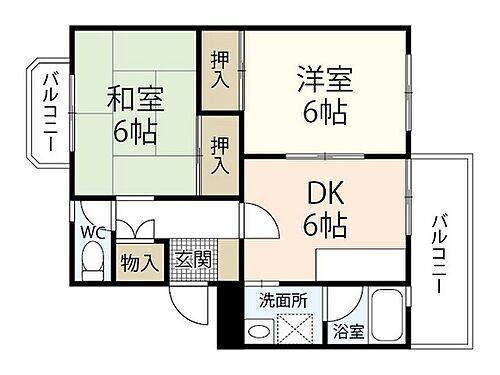 第二酒井ビル 1階 2DK 賃貸物件詳細