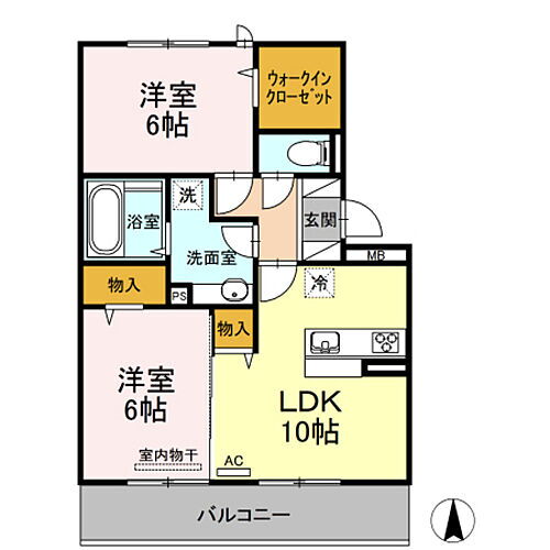 広島県広島市佐伯区三筋2丁目 楽々園駅 2LDK アパート 賃貸物件詳細