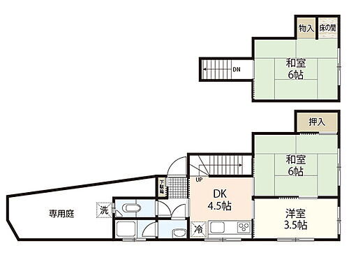 広島県広島市西区己斐中2丁目 西広島駅 3DK 一戸建て 賃貸物件詳細