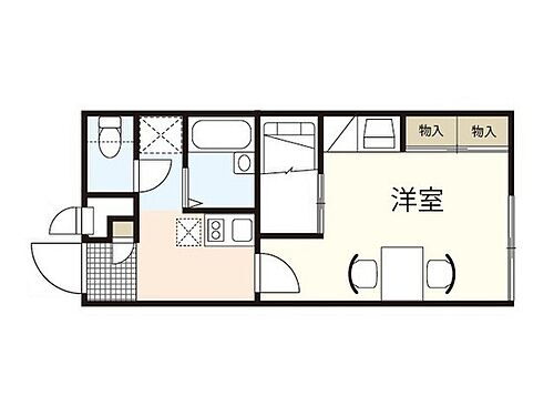 広島県広島市西区高須1丁目 東高須駅 1K アパート 賃貸物件詳細