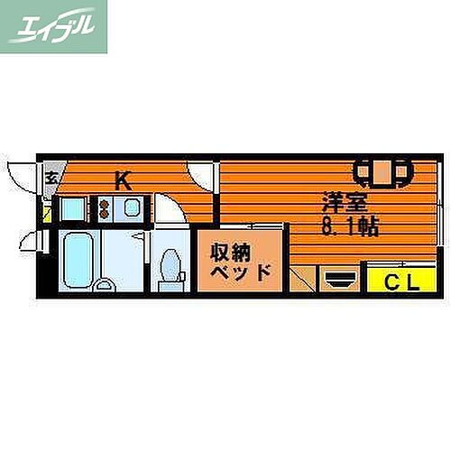 岡山県岡山市北区北長瀬表町2丁目 北長瀬駅 1K アパート 賃貸物件詳細