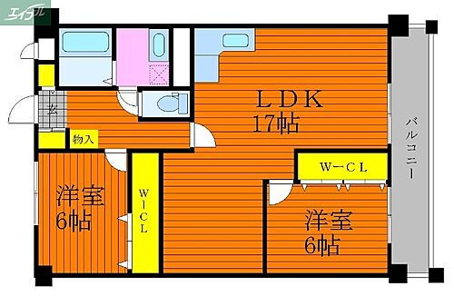 岡山県岡山市北区厚生町2丁目 岡山駅 2LDK マンション 賃貸物件詳細