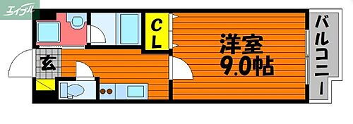 岡山県岡山市北区大供2丁目13-10 東中央町駅 1K マンション 賃貸物件詳細