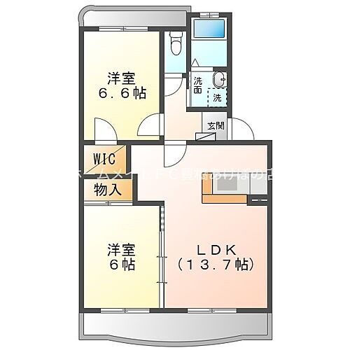 アムール 3階 2LDK 賃貸物件詳細