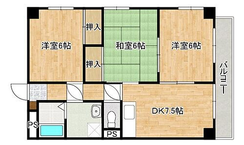 広島県広島市佐伯区千同2丁目 楽々園駅 3LDK マンション 賃貸物件詳細