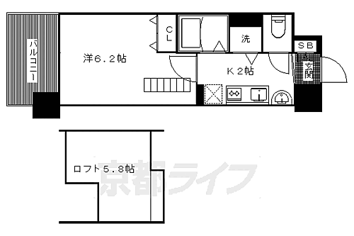 京都府京都市左京区山端橋ノ本町 修学院駅 1K マンション 賃貸物件詳細