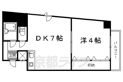 京都府京都市北区北野上白梅町 北野白梅町駅 1DK マンション 賃貸物件詳細