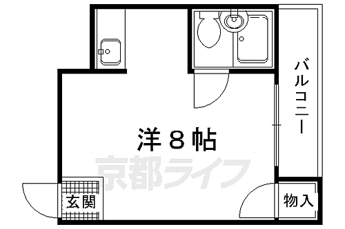 京都府京都市北区上賀茂朝露ケ原町 北大路駅 1K マンション 賃貸物件詳細