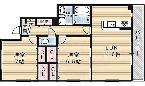 兵庫県宝塚市川面6丁目 宝塚駅 2LDK アパート 賃貸物件詳細