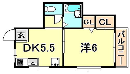 兵庫県神戸市須磨区若木町1丁目 東須磨駅 1DK マンション 賃貸物件詳細