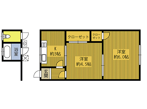 大分県大分市上野町 大分駅 2K アパート 賃貸物件詳細