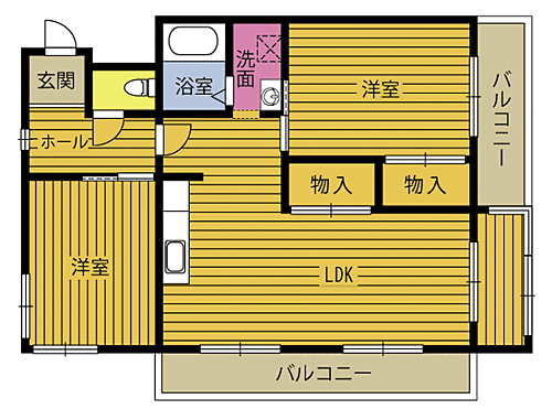 ラトゥール金池 9階 2LDK 賃貸物件詳細