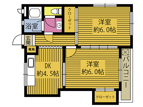 大分県大分市日吉町 高城駅 2DK マンション 賃貸物件詳細