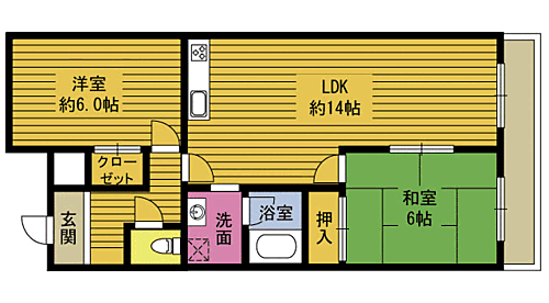 大分県大分市花高松2丁目 高城駅 2LDK マンション 賃貸物件詳細