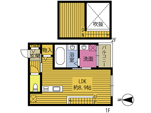アヴェンタドール勢家町 2階 ワンルーム 賃貸物件詳細