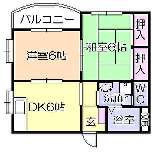 福岡県久留米市安武町安武本 津福駅 2DK マンション 賃貸物件詳細