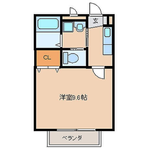 福岡県久留米市本山1丁目 久留米高校前駅 1K アパート 賃貸物件詳細