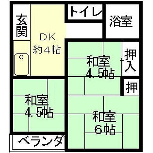 岐阜県岐阜市加納南陽町2丁目 岐阜駅 3DK アパート 賃貸物件詳細