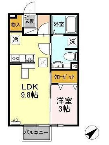 岡山県岡山市東区瀬戸町瀬戸 瀬戸駅 1LDK アパート 賃貸物件詳細