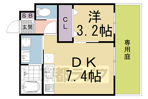 京都府京都市右京区山ノ内荒木町 太秦天神川駅 1DK アパート 賃貸物件詳細