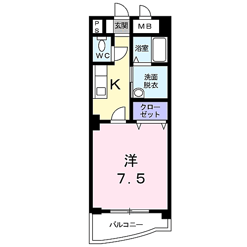 山口県山陽小野田市日の出1丁目8-33 小野田駅 1K マンション 賃貸物件詳細