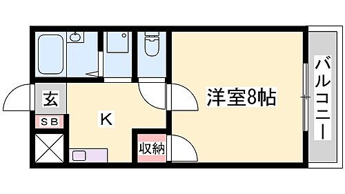 兵庫県姫路市書写 余部駅 1K アパート 賃貸物件詳細