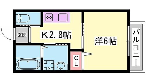 兵庫県姫路市城見町 京口駅 1K アパート 賃貸物件詳細
