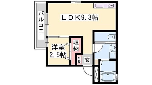 兵庫県姫路市神屋町3丁目 京口駅 1LDK アパート 賃貸物件詳細