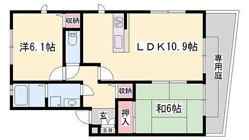 兵庫県姫路市飾東町佐良和 野里駅 2LDK アパート 賃貸物件詳細