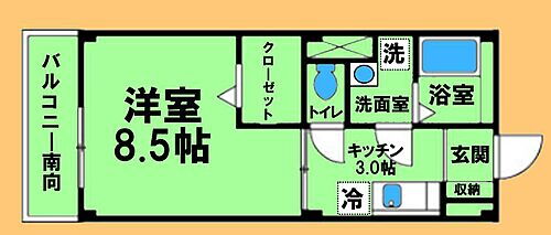 神奈川県相模原市緑区東橋本4丁目 橋本駅 1K マンション 賃貸物件詳細