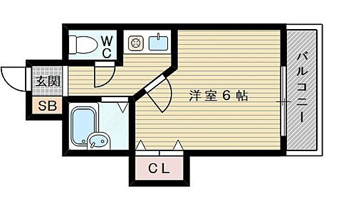 ポニークレスト上新庄 5階 1K 賃貸物件詳細