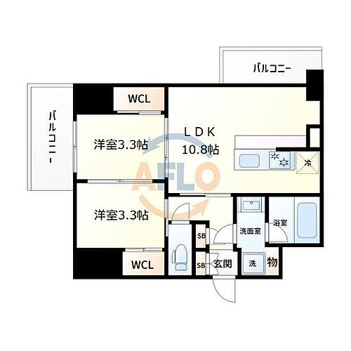 大阪府大阪市浪速区桜川1丁目 桜川駅 2LDK マンション 賃貸物件詳細