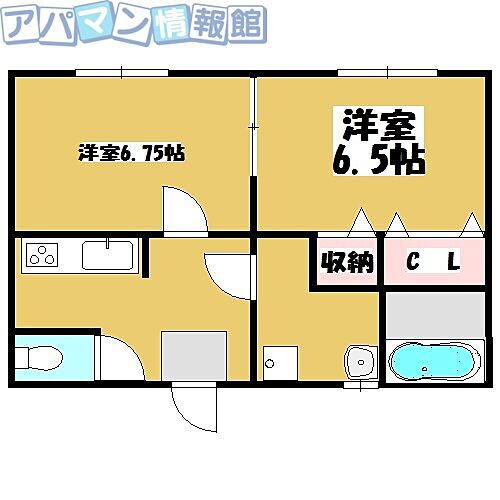 新潟県新潟市秋葉区北上2丁目16-6 さつき野駅 2K アパート 賃貸物件詳細