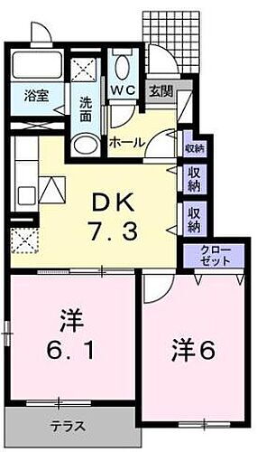 広島県福山市駅家町大字今岡 近田駅 2DK アパート 賃貸物件詳細