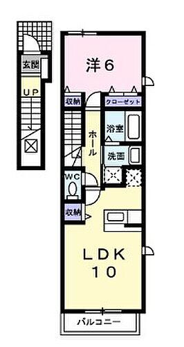 ウエストウッドアベニュー 2階 1LDK 賃貸物件詳細