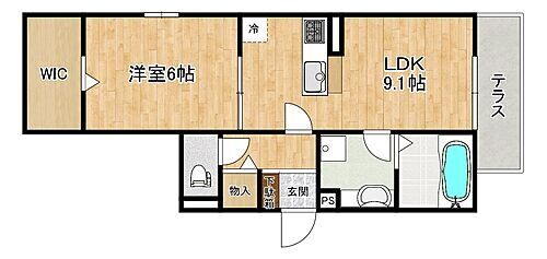 兵庫県神戸市東灘区御影中町1丁目 御影駅 1LDK アパート 賃貸物件詳細