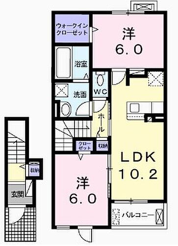 兵庫県姫路市勝原区大谷 網干駅 2LDK アパート 賃貸物件詳細