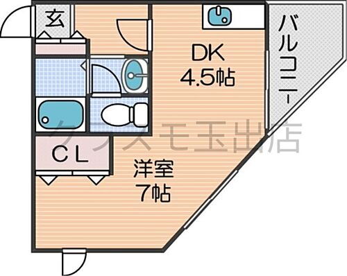 Ｓ＆Ｊ　１ｓｔ 6階 1DK 賃貸物件詳細