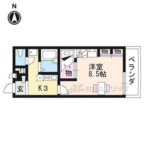 滋賀県大津市大江5丁目 瀬田駅 1K アパート 賃貸物件詳細