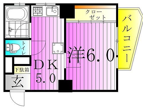 メイゾン西新井 4階 1DK 賃貸物件詳細