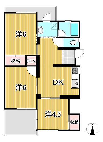 トマトハイツＢ 3階 3DK 賃貸物件詳細
